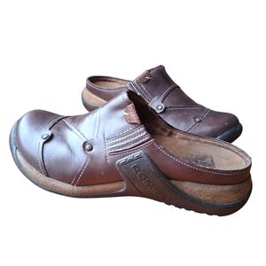 Romika Mules Brown Leather Milla 69 Clogs Women's EU 39